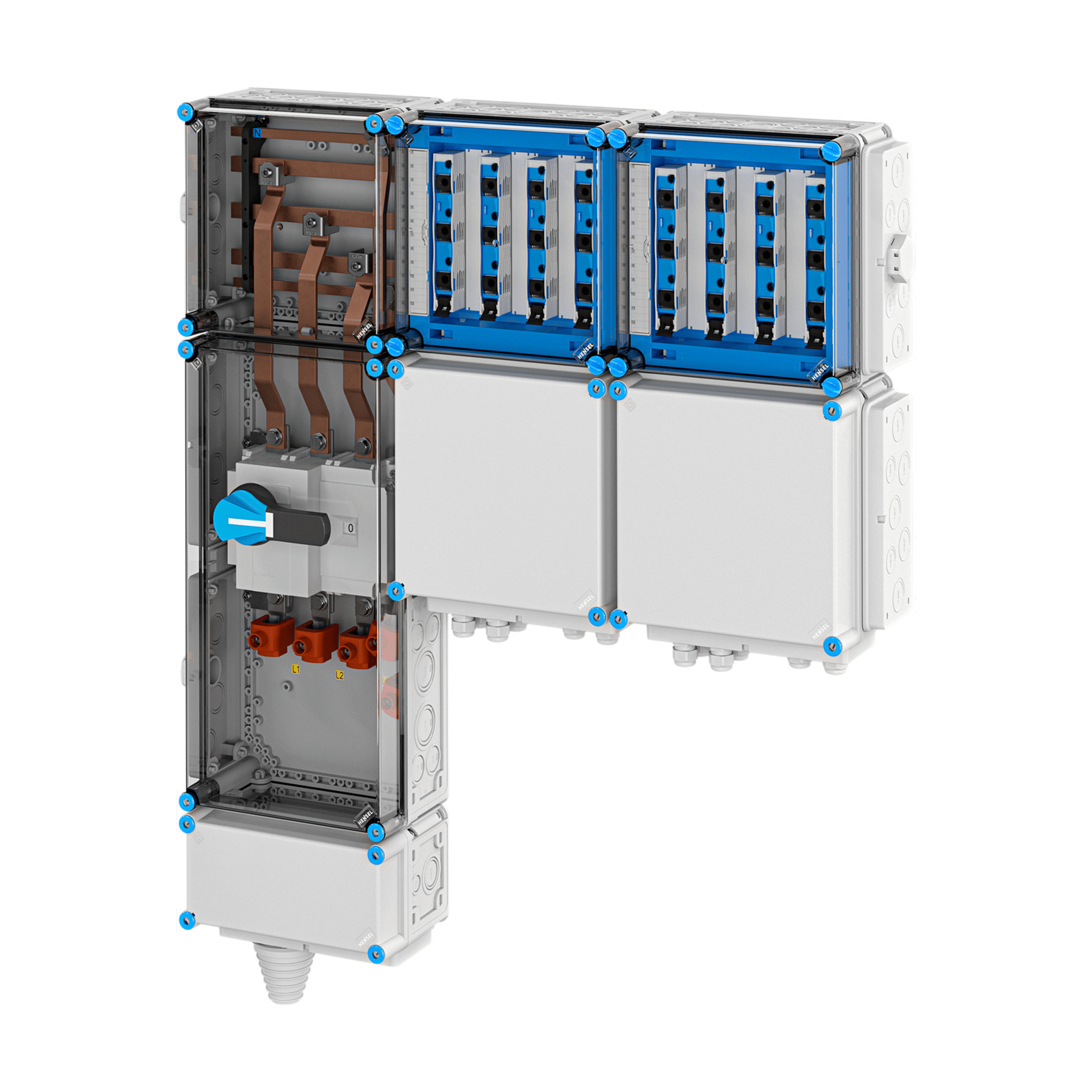 Hensel Mi EV Anschlussfertiger Unterverteiler für Ladestationen 22kW