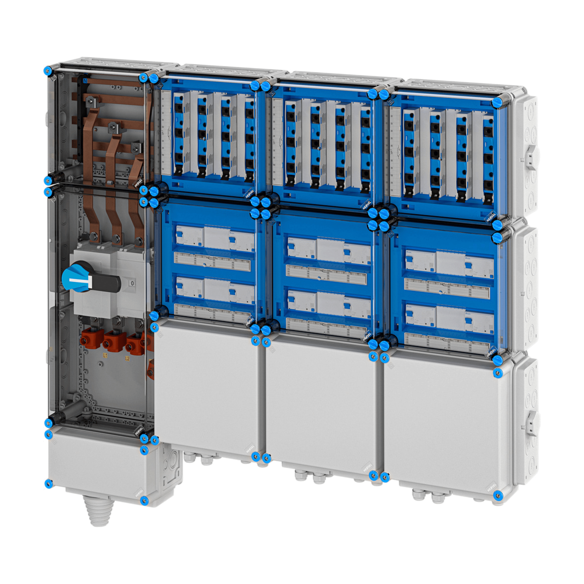 Hensel Mi EV Anschlussfertiger Unterverteiler für Ladestationen 22kW