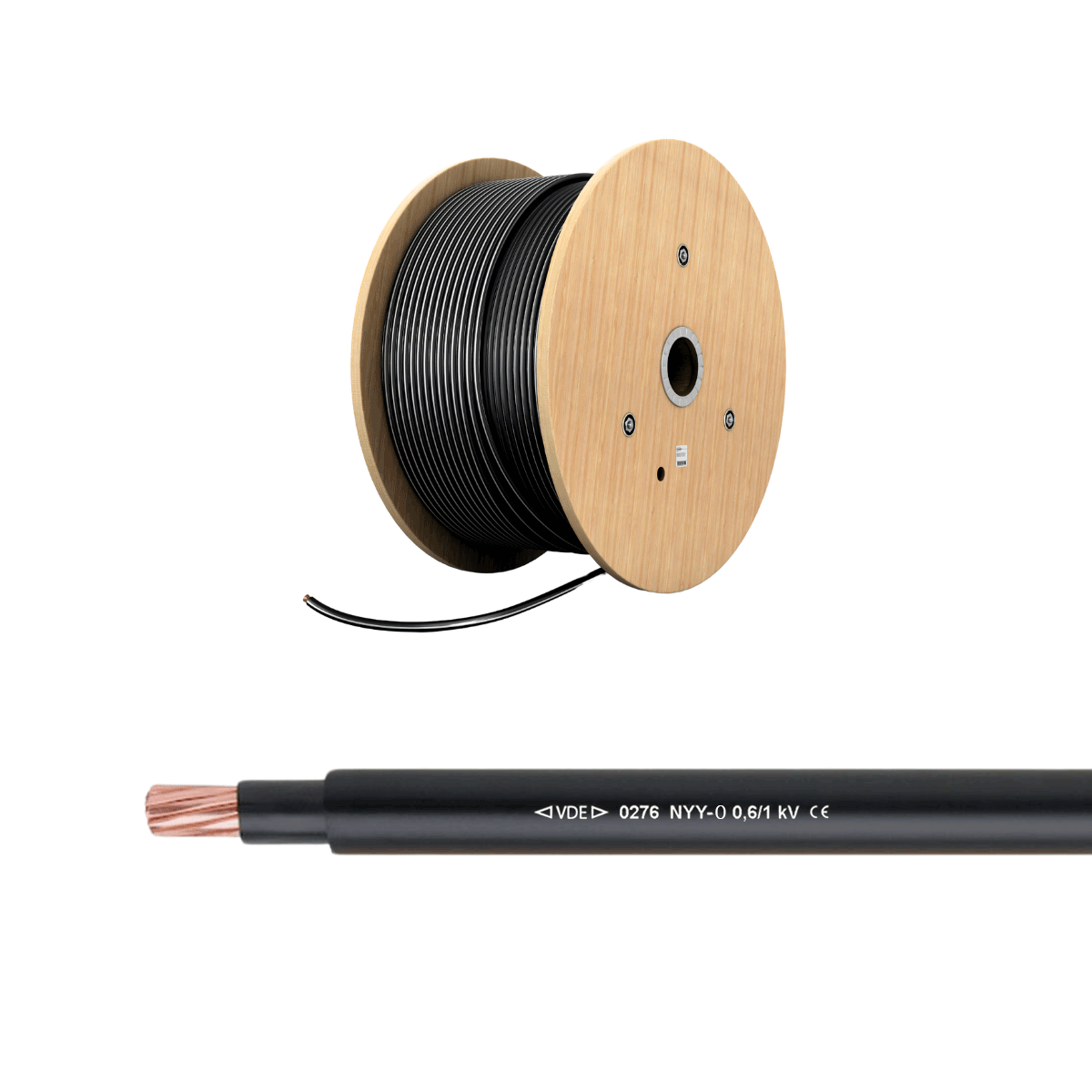 Erdkabel NYY-O Einzeladern - 20 m