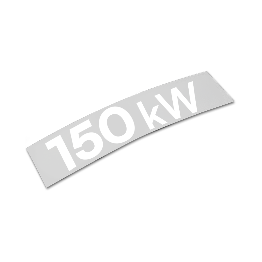 Aufkleber Ladeleistung 150 kW für alpitronic hypercharger