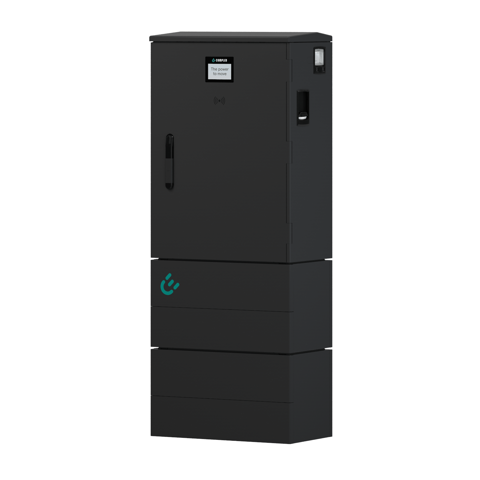 Compleo DUO ims AC-Ladestation mit 2x Typ 2-Steckdosen (bis 2x 22 kW, Eichrecht, 1 eHZ)