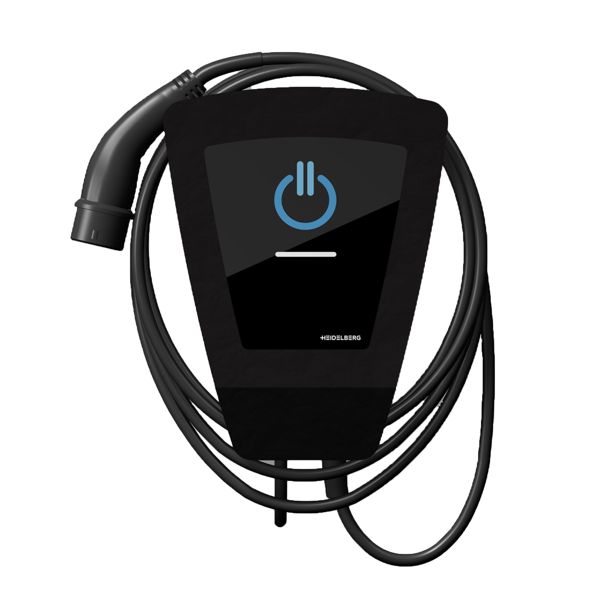 Heidelberg Amperfied Energy Control Plus Black Edition Wallbox (bis 11 kW) mit Typ 2-Ladekabel - 7,5 m