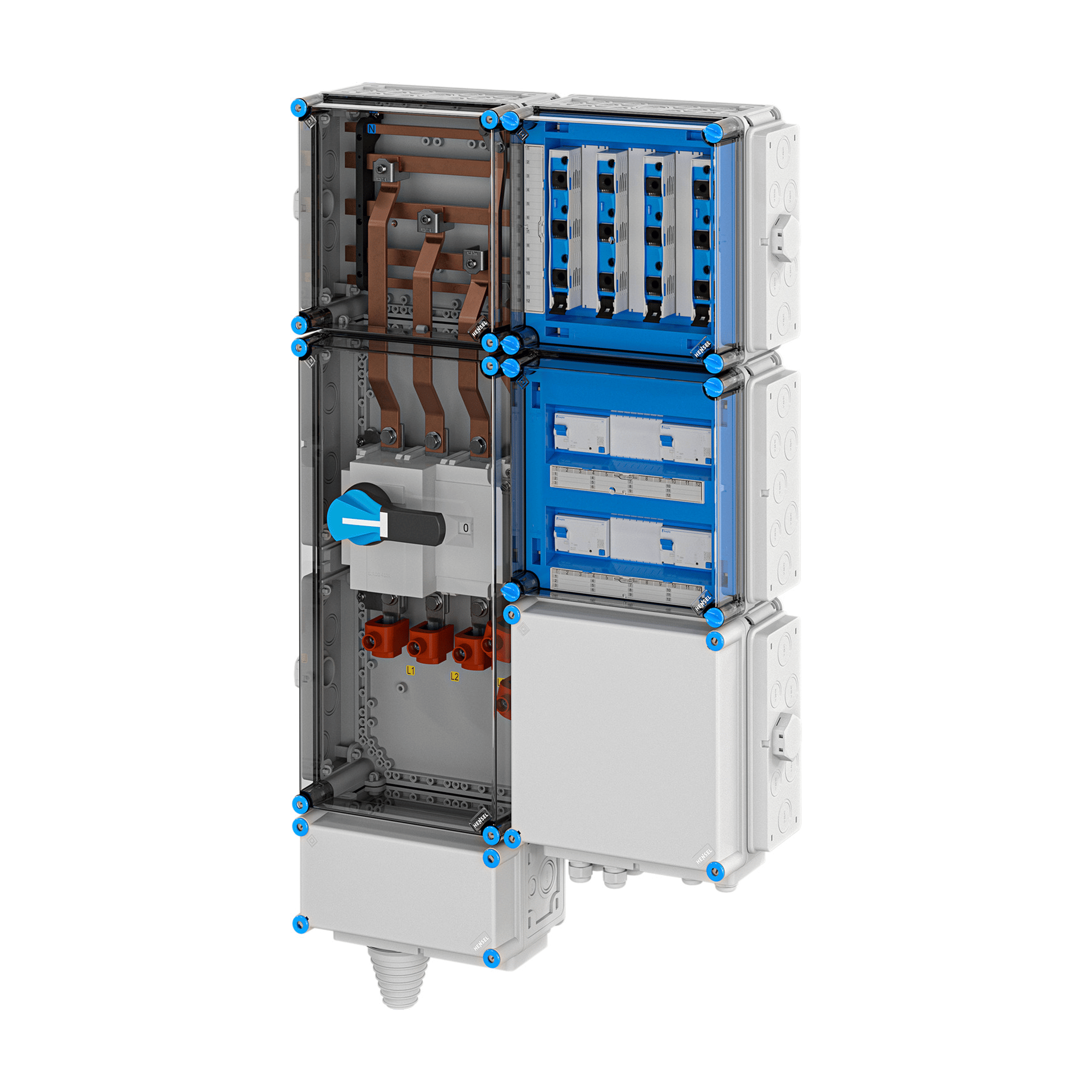 Hensel Mi EV Anschlussfertiger Unterverteiler für Ladestationen 22kW