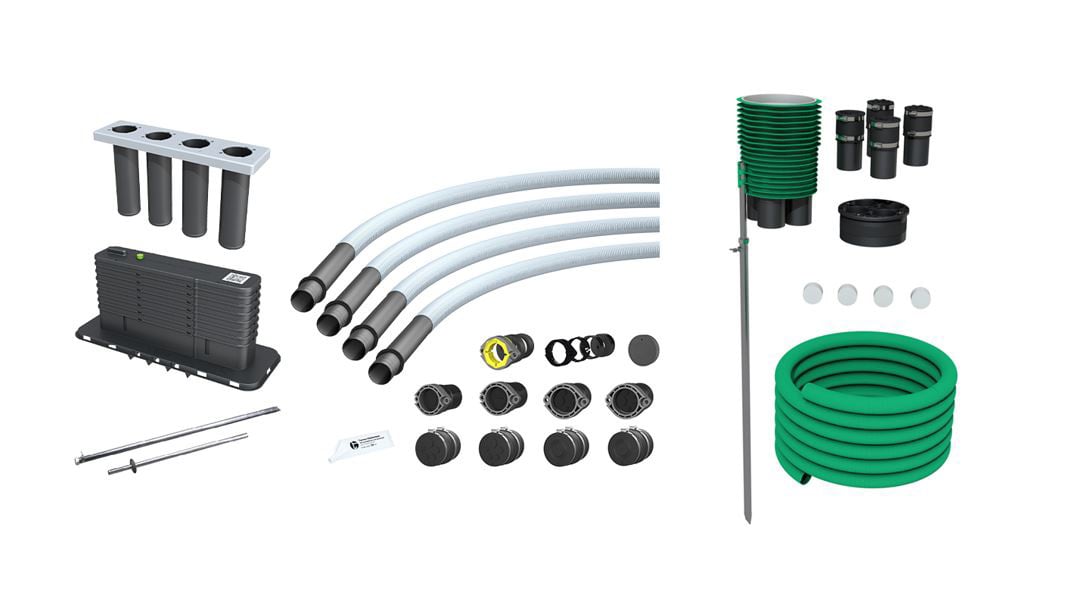 Hauff Hauseinführungsset FUBO 4-fach + ETGAR Bauherrenpaket